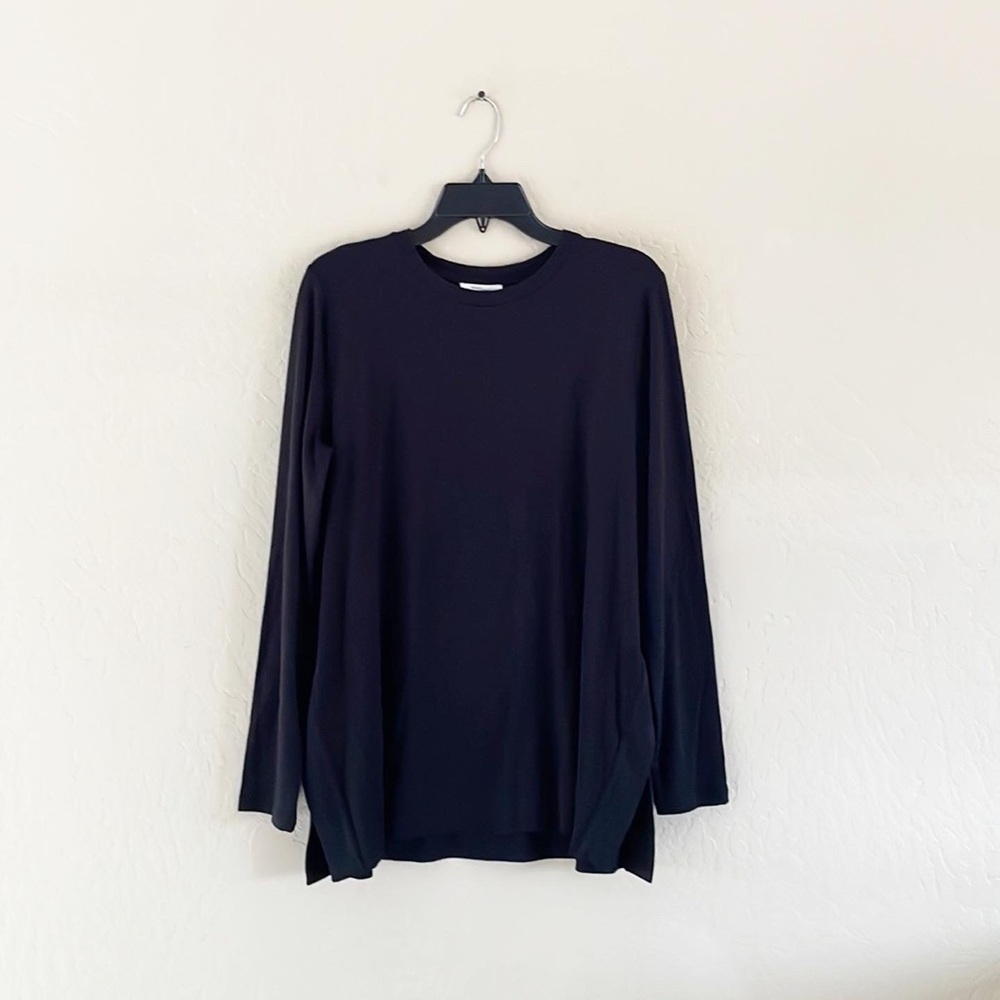 Daily Ritual Black Tunic‎ Knit Top - Picture 2 of 10